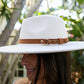 Flat Brim Buckle Hat
