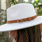 Flat Brim Buckle Hat
