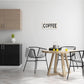7 In. X 17 In. "COFFEE Typography Vintage Sign" by Jennifer Pugh Printed Wood Wall Art