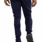 CLASSIC SLIM  FIT TRACK PANTS- NAVY/ WHITE