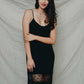 Polkadot Lace Slip Dress