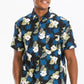 Hawaiian Print Button Down Shirt