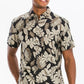 Hawaiian Print Button Down Shirt