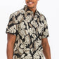 Hawaiian Print Button Down Shirt